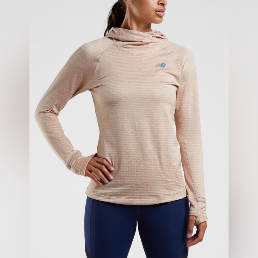 Womens New Balance‎ Running Heat Speed Demon Pink Active Performance Hoodie